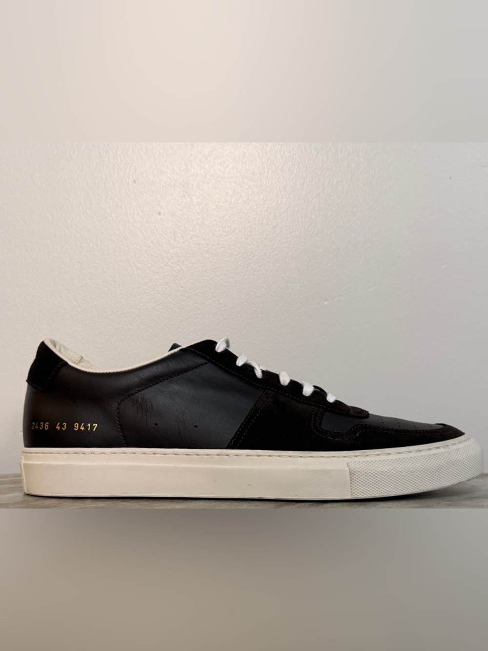 Common Projects B-ball Low Brown White 43 EU 10 US  EUC $550 Minimalist Italy